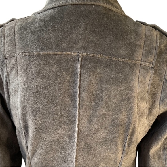 COFFEESHOP faux suede jacket, size M, excellent condition, soft, fully lined - Picture 5 of 6